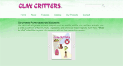Desktop Screenshot of claycritters.com